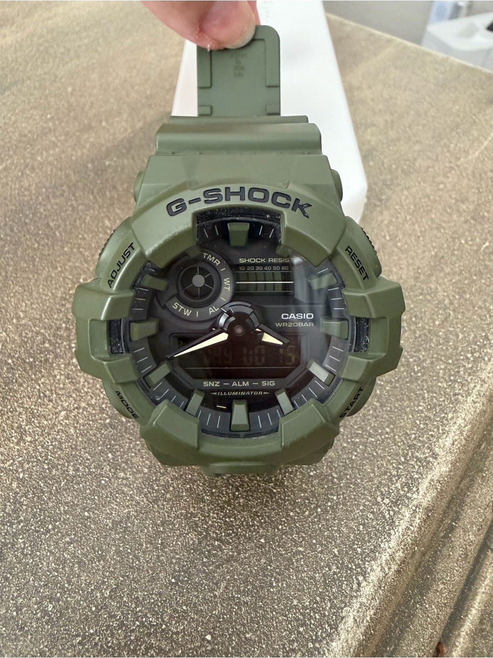 G-Shock Olive Green Rugged Sports Watch